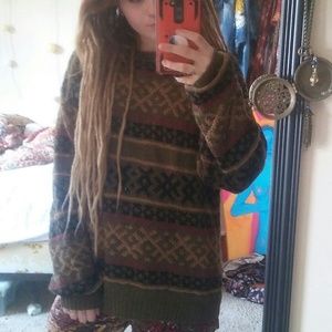 Oversized grandpa sweater